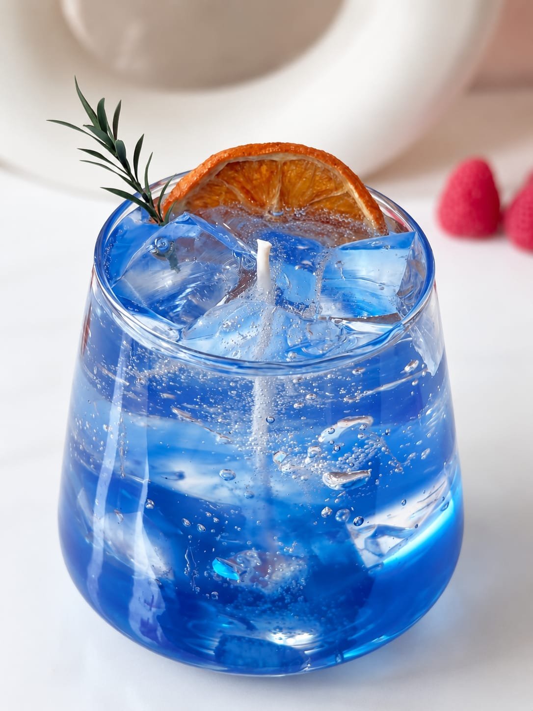 Blue Lagoon Cocktail Gel Candle
