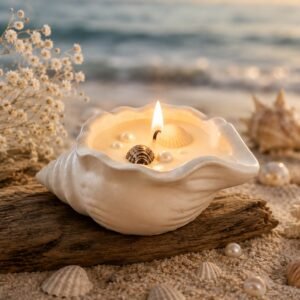 Seashell Candle
